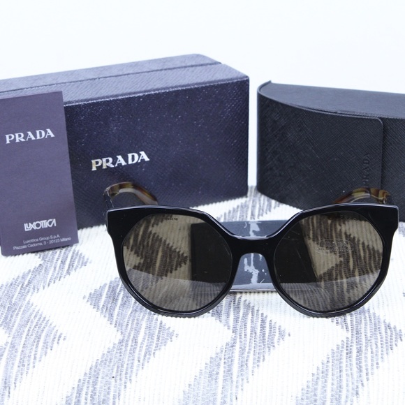NWT Womens PRADA Fashion Sunglasses 0PR11TS Brown - Picture 2 of 7